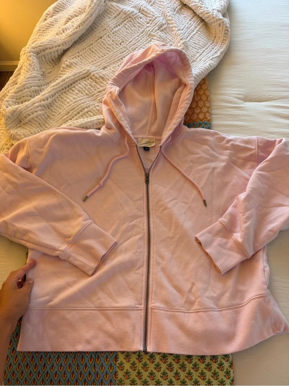 Pink Zip-Up Hoodie